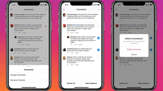 Instagram ahora permite eliminar múltiples comentarios a la vez para luchar contra el acoso